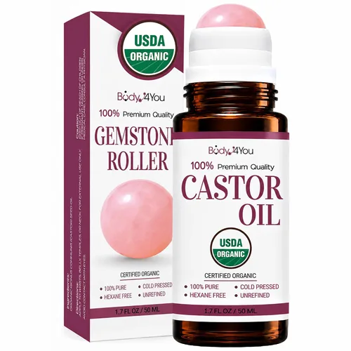 Vista 10 de BodyJ4You Aceite de ricino orgánico USDA - Suero para barba y cuero