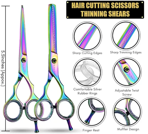 Vista 7 de My Hair Tools - Kit de extensión con removedor de cuentas de micro eslabones y alicates de engarce, tijeras para el cabello, herramientas de peinado