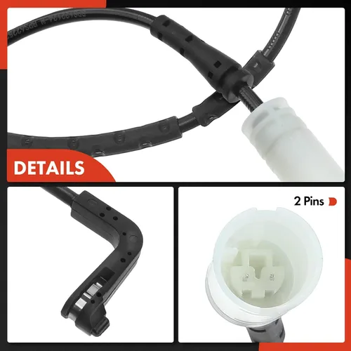Vista 8 de A-Premium Sensores de desgaste de pastillas de freno de disco delanteras y traseras compatibles con BMW 325i, 325xi, 328i, 328xi, 330i, 330xi, 335i