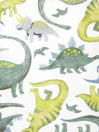 Vista 2 de Simple Joys by Carter's - Pijama de algodón con pies ajustada para niños pequeños y bebés, paquete de 3