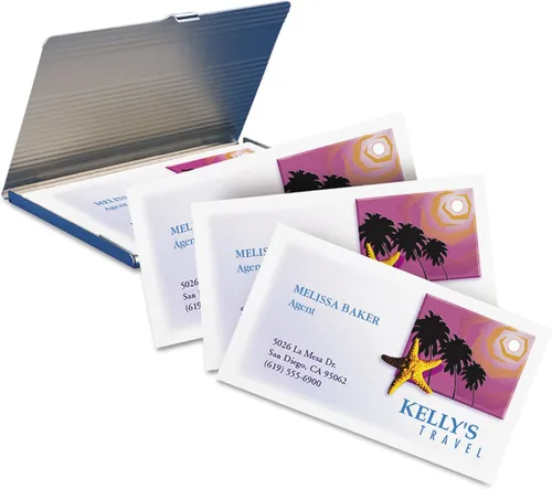 Vista 4 de Avery 8371 Tarjetas de visita, inyección de tinta, 2 pulgadas x 3-1/2 pulgadas, 250/PK, color blanco
