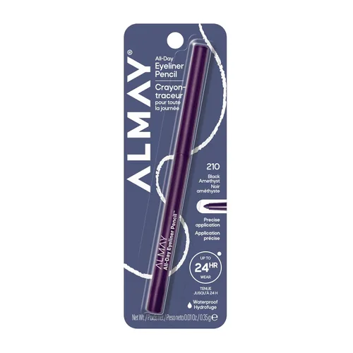 Vista 15 de Almay Lápiz delineador de ojos todo el día, 205 negro, 0.01 oz