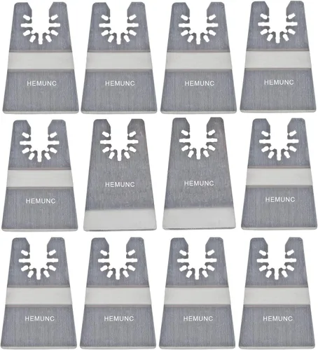 Vista 7 de 6 cuchillas de raspador oscilantes de ajuste universal multiherramienta, compatibles con Dewalt Dremel Rockwell Makita Bosch Fein Multimaster