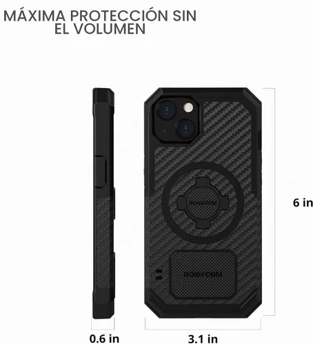 Vista 7 de Rokform - Funda para iPhone 13, Serie Resistente, Compatible con Doble Imán Plus MagSafe, Equipo Protector Magnético de Apple, Funda para iPhone