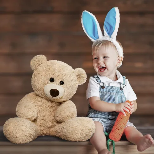 Vista 4 de Tezituor Osos de Peluche Pequeños, Lindos Juguetes de Peluche de 18 Pulgadas para Niñas y Niños, Oso de Peluche para Regalo de San Valentín
