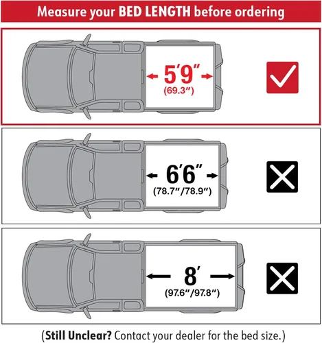 Vista 3 de MaxMate - Funda suave de cuatro pliegues para tonneau de camioneta, compatible con Chevy Silverado GMC Sierra 1500 2007-2013