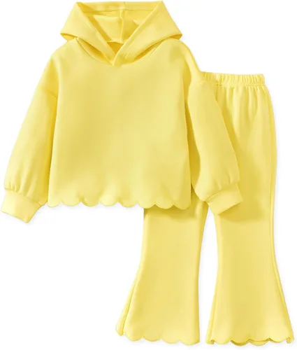 Vista 13 de Aalizzwell Conjunto de sudadera para niña pequeña 2-5T Rosa