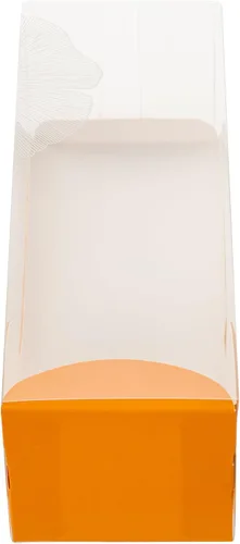 Vista 13 de Restaurantware Caja rectangular de plástico transparente Eclair, 100 unidades Naranja