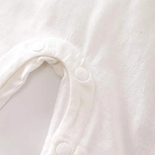 Vista 4 de Yierying - Mono de verano para bebés y niñas, 100 % algodón, diseño de mameluco
