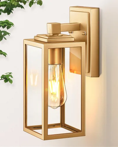 Vista 16 de VIANIS Luces de Pared para Exteriores, Luces de Porche Linterna para Exteriores, Accesorios de Iluminación para Exteriores Impermeables Negros