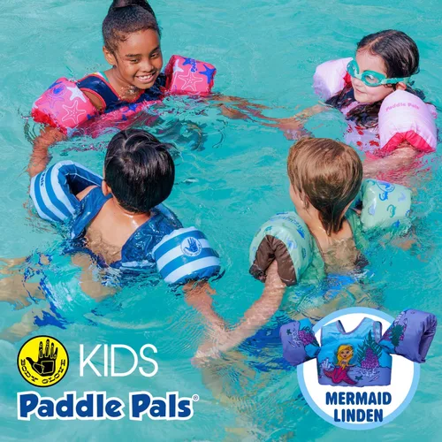 Vista 8 de Body Glove Paddle Pals Learn to Swim Life Vest, One Size 33-55 LBS