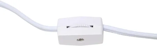 Vista 8 de Simple Designs LT2086-WOC Lámpara de mesita de noche ahuecada con cable geométrico, base de cobre con pantalla blanca