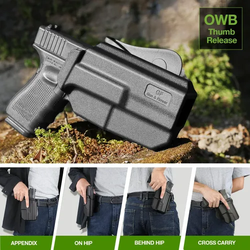 Vista 6 de OWB Holster for Taurus G2C/G3C, PT111/PT140 G2, G3C Toro – Index/Thumb Release, RDS Ready Options, Paddle/Clip/IWB Carry, Adjustable Cant, No