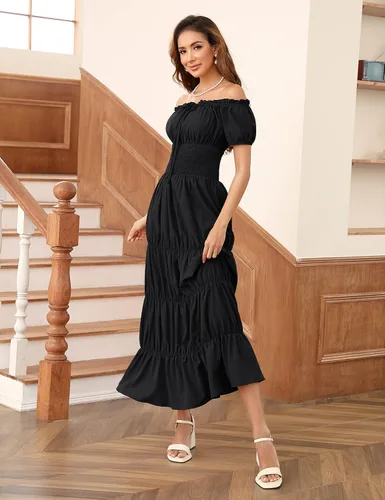 Vista 4 de KOJOOIN Falda renacentista para mujer, vestido de hada victoriana, vestido suave