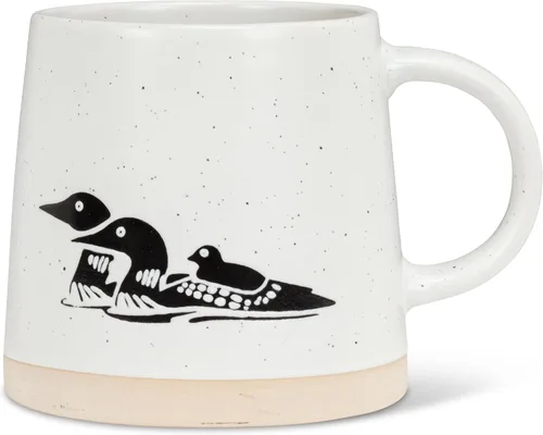 Vista 16 de Abbott Collection Taza de Base Ancha con Abejas - Gres, Amarillo/Marfil, 3.5 Pulgadas de Alto (14 Onzas)