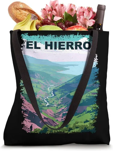 Vista 4 de El Hierro Spain Vintage Landscape Tote Bag