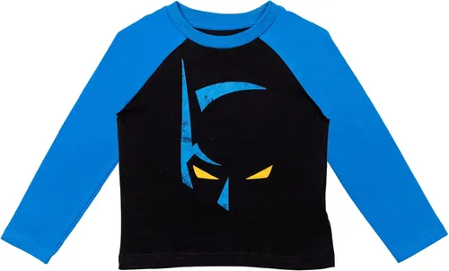 Vista 5 de DC Comics Paquete de 2 camisetas gráficas de Batman de la Liga de la Justicia, Gris Azul