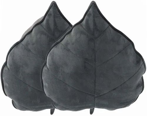 Vista 5 de Cyprinus Carpio Cojín de almohada para el hogar en forma de hoja 3D, almohada lumbar para el hogar, almohada decorativa para el hogar, paquete de 2