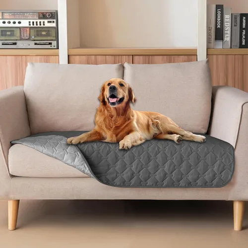 Vista 10 de gogobunny Manta para mascotas 3 veces más resistente, impermeable y a prueba de arañazos; protector de muebles reversible para perros y gatos, funda