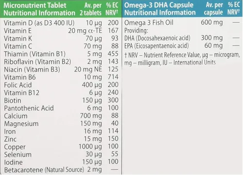 Vista 5 de Vitabiotic Pregnacare Breastfeeding 56 pestañas/28 cápsulas x 1 por Vitabiotics