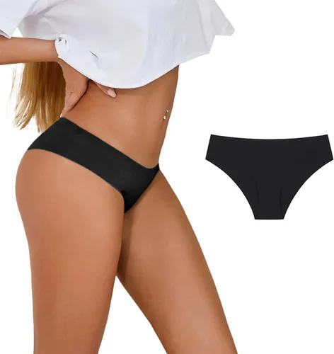 Vista 3 de Banamic Tangas sin costuras para mujer, bragas invisibles, elásticas, transpirables, sexy, ropa
