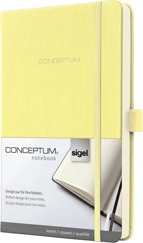 Vista 22 de Sigel Cuaderno CO120 CONCEPTUM®, negro, Tapa dura, liso con hoja guía rayada, aprox. A5, con numerosas características