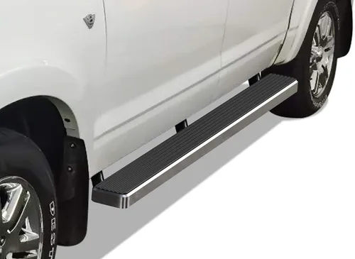 Vista 13 de APS Estribos de 5 pulgadas negro mate compatibles con Ford Explorer Sport Trac 2007-2010 Crew Cab acero inoxidable