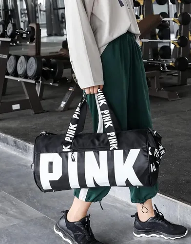 Vista 4 de Bolsa de gimnasio deportivo de gran capacidad, bolsa de viaje para zapatos deportivos con compartimento de bolsillo húmedo para hombres y mujeres
