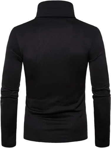 Vista 3 de MAQUIDE Men's Casual Slim Fit Basic Tops Knitted Thermal Turtleneck Pullover Sweater
