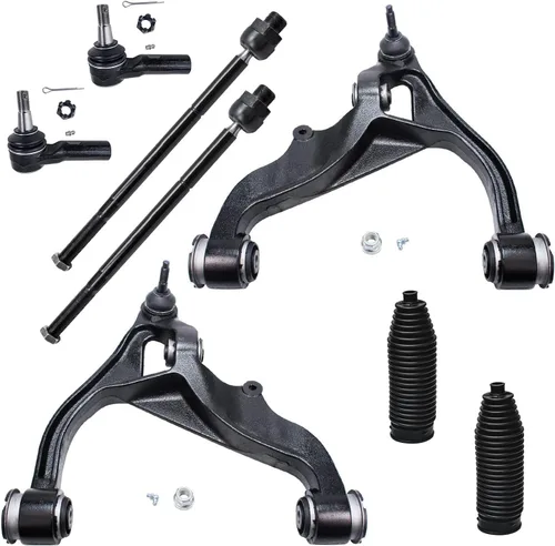 Vista 366 de Detroit Axle - Kit de brazos de control de extremo de 8 piezas para Toyota 2001-2003 Highlander 2002-2003 Camry Lexus ES300, 2 conjuntos de brazos