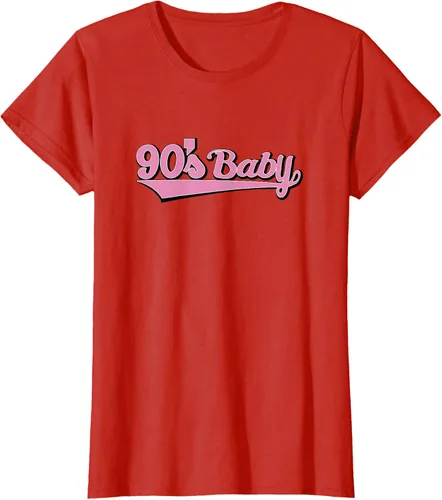 Vista 31 de 90s Baby Nostalgia Camiseta retro rosa con diseño estético, Blanco
