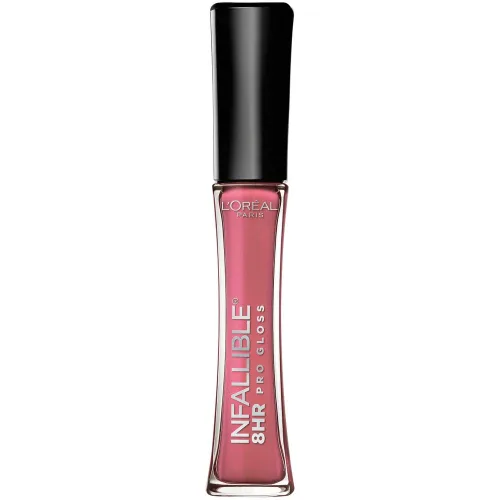 Vista 17 de L'Oreal Paris Makeup Infallible - Brillo labial hidratante de 8 horas, pétalo nude, 0.21 onzas líquidas Pétalo Desnudo