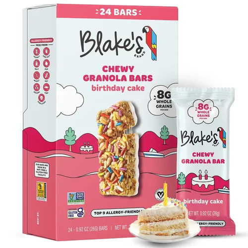 Vista 10 de Blake’s Seed Based, Barras de granola masticables — Manzana y canela (24 unidades), veganas, sin gluten, sin nueces y sin lácteos; snack saludable