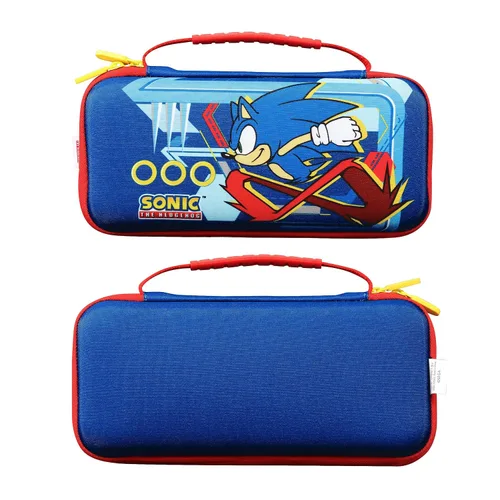 Vista 6 de Sonic the Hedgehog Nintendo Switch Case, Gaming On-the-Go Car Kit, Nintendo Switch Controller Grips, Hands-Free Stand, Nintendo Switch Games and