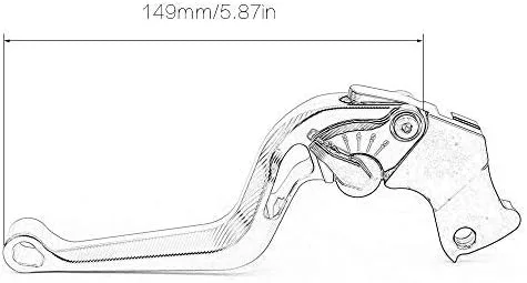 Vista 2 de Palancas de embrague de freno de motocicleta para NINJA 300R Z300 13-2020, NINJA 250R 08-15, Ninja 400 Z400 18-2020, Z125 pro 15-20, BN125
