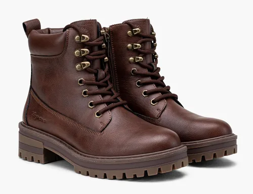 Vista 8 de Vepose Botines de mujer 9609 para mujer, botines de combate con cordones para mujer 2.0