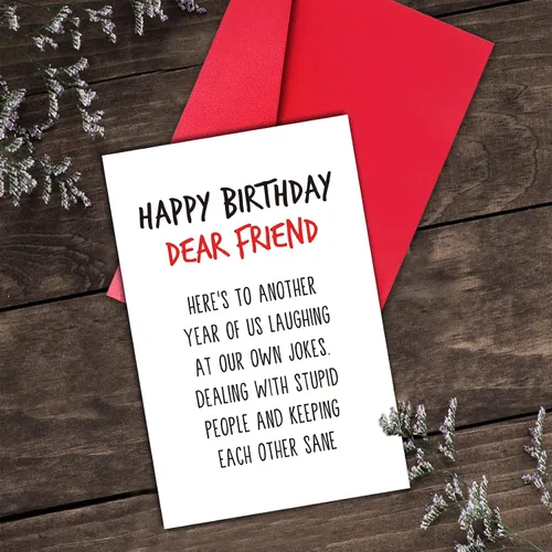 Vista 6 de GYYsweetus Tarjeta de feliz cumpleaños para mejor amigo, tarjeta de cumpleaños para compañero de trabajo, divertido regalo de cumpleaños