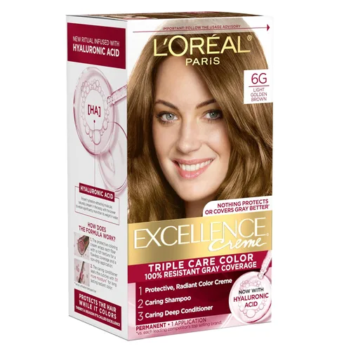 Vista 23 de L'Oreal Paris Excellence Crème Tinte Permanente para el Cabello, Color de Cabello de Triple Cuidado con Complejo Pro-Keratina para una Cobertura