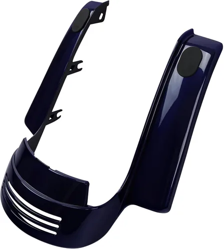 Vista 4 de TCMT Panel de relleno para guardabarros trasero para Harley Touring 2014-2023, Azul Céfiro/Negro Sunglo