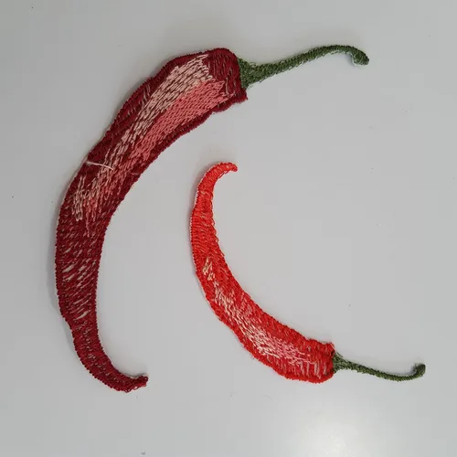Vista 2 de Moks443(p) Chili Patch - Embroidery Patch - hot seasoning patch - Sew on patch