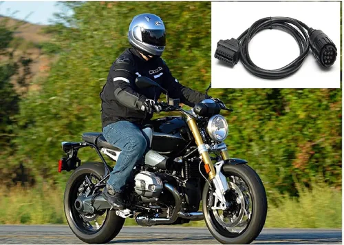 Vista 6 de Adaptador de cable de diagnóstico del motor 10pin OBD AntiBreak usado para las motocicletas