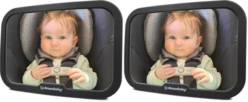 Vista 9 de Dreambaby Espejo de coche para bebé, espejo retrovisor, ajustable en 360°