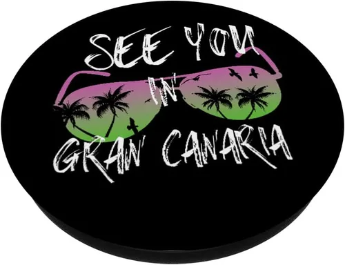 Vista 2 de See You In Gran Canaria Spain Canary Island Vacation PopSockets Swappable PopGrip