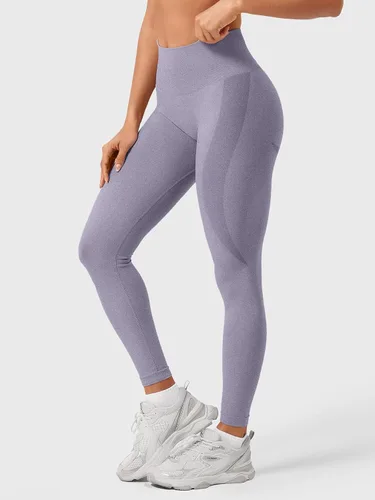 Vista 86 de HIGORUN - Leggings sin costuras para mujer, moldeadores, con diseño gráfico de sonrisas, de cintura alta, para el gimnasio, yoga o hacer ejercicio