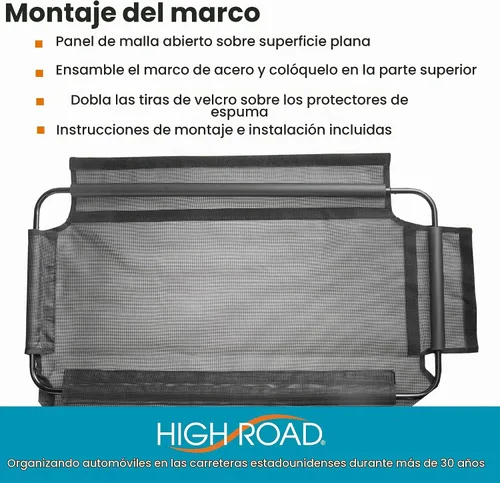Vista 6 de High Road Barrera para perros de asiento delantero para automóvil, camión
