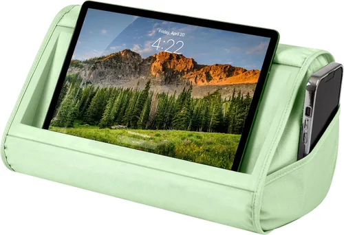 Vista 7 de LAPGEAR Soporte de almohada para tablet, ranura de 11 pulgadas para iPads, Galaxy Tabs, Kindles, lectores electrónicos y teléfonos, soporte