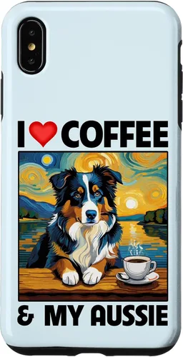 Vista 11 de Aussie Mom Dad Coffee Cup Australian Shepherd Dog Lovers Case for iPhone 17