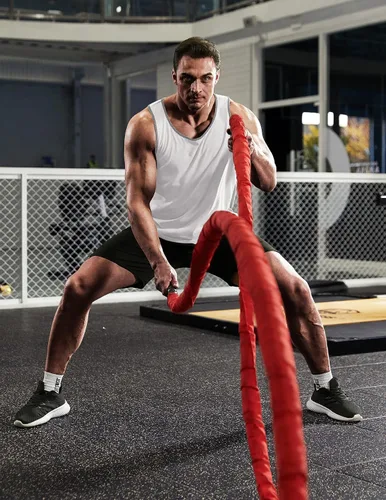 Vista 2 de COOFANDY Camiseta sin mangas de gimnasio para hombre, con espalda en Y, camiseta de entrenamiento muscular, culturismo, fitness, camiseta sin mangas