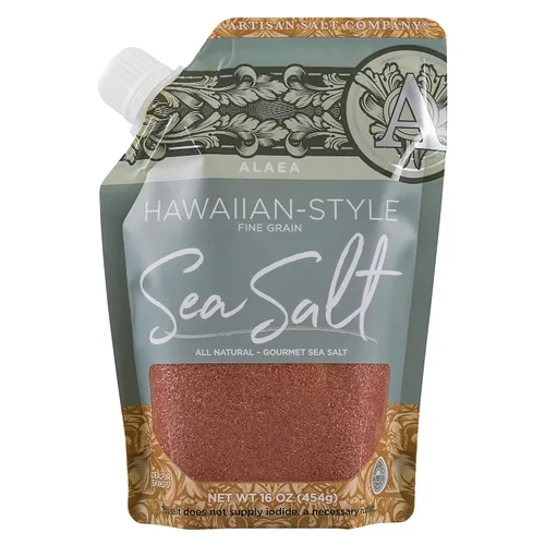 Vista 13 de SaltWorks Hiwa Kai - Tarro de molinillo artesanal negro estilo hawaiano, sal marina, 5.5 onzas