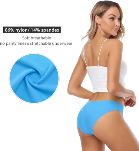 Vista 4 de Wealurre - Bragas invisibles para mujer, sin costuras, de nailon y elastano